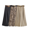 Western Belt Satin Trousers