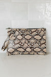 ALEXA OVERSIZED CLUTCH WITH WRISTLET