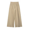 Gold Button Shirt & Stretch Waist Wide Leg Pants