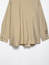 Gold Button Shirt & Stretch Waist Wide Leg Pants