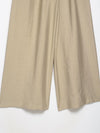 Gold Button Shirt & Stretch Waist Wide Leg Pants