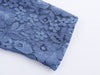 Denim Flower Lace Blazer & Cropped Pants