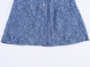 Denim Flower Lace Blazer & Cropped Pants