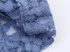 Denim Flower Lace Blazer & Cropped Pants
