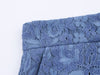 Denim Flower Lace Blazer & Cropped Pants