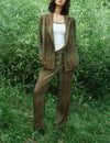 Plaid Blazer & Pants