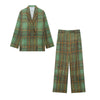 Plaid Blazer & Pants