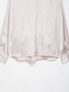 Autumn Bow Tie Texture Drape Shirt