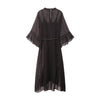 Fall Belted Mesh Dress
