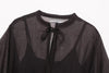 Fall Belted Mesh Dress