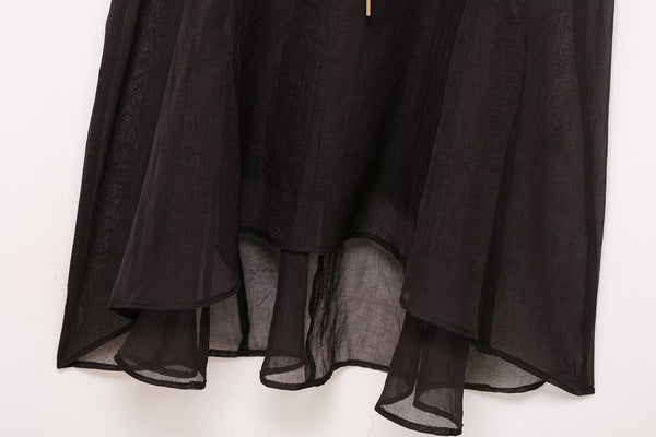 Fall Belted Mesh Dress