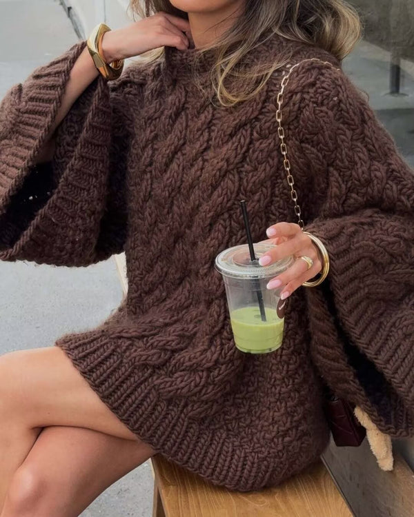 Twist Large Sleeves Sweater