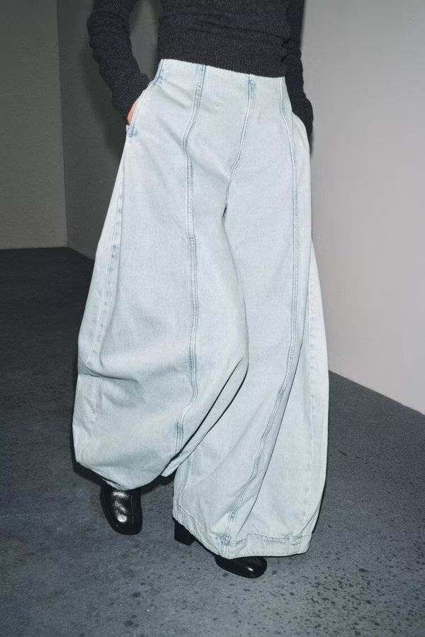 High Waist Balloon Jeans