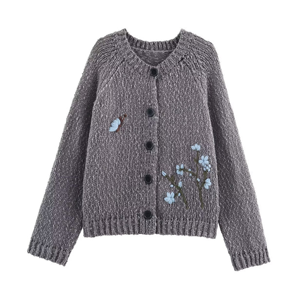 Handmade Retro Loose Knitted Cardigan Sweater