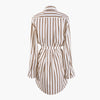 Cocoa Yacht Club Striped Pattern Shirt Blouse