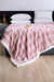 Pink Soft Diamond Pattern Plush Blanket