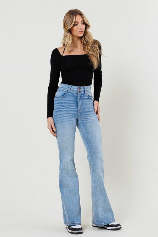 HIGH WAISTED FLARE JEAN