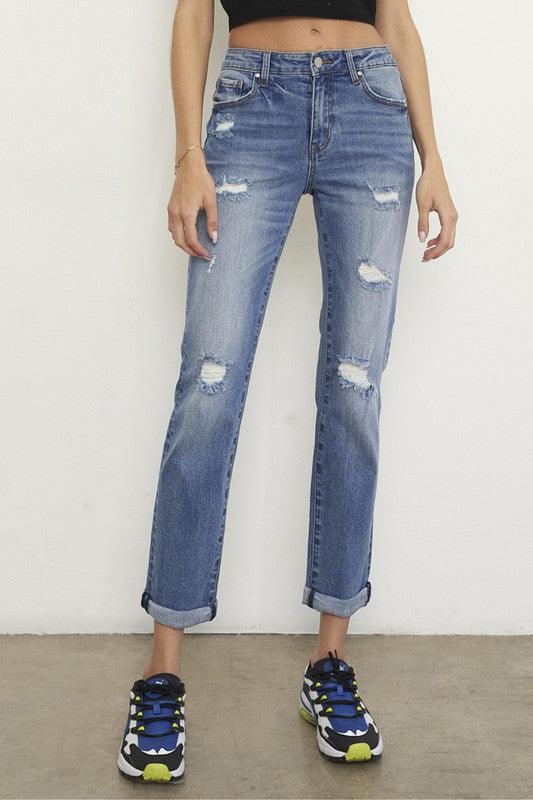 SLIM FIT BOYFRIEND JEANS - Cocoa Yacht Club