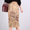 Cocoa Yacht Club Suede Knee-Length Skirt