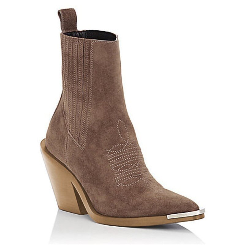 Cocoa Yacht Club Suede Wedge Ankle Boots