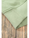 Parchment Quarter Zip Stand Neck Kangaroo Pocket Sweatshirt