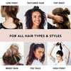 Kitsch Spiral Hair Ties for Women - Phone Cord & Coiled Hair Ties, 4pcs (Metallic Pink Crush)