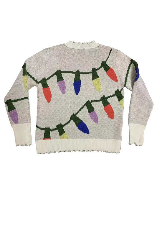 Xmas lights sweater