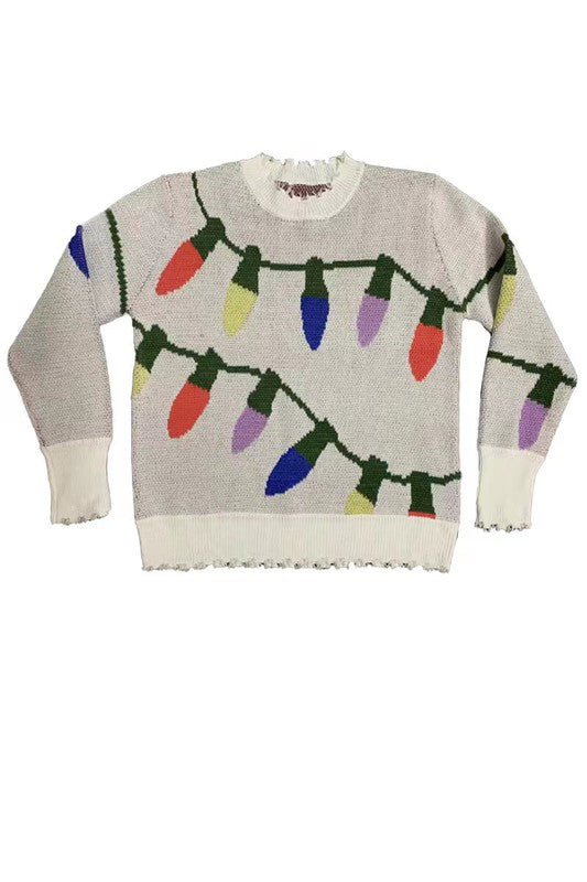 Xmas lights sweater