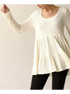 BAMBOO WAFFLE BABYDOLL TUNIC