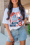 White Hey Batter Swing Game Day Graphic Tee