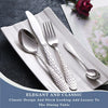 24 Pieces Silverware Set, Stainless Steel Flatware Set with Holder, Mirror Polished Utensils Set Service for 6, Durable Kitchen Eating Tableware Set, Include Fork Knife Spoon Set, Dishwasher Safe