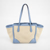 Gucci Beige x Brown Canvas Swing Tote