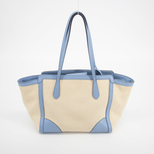 Gucci Beige x Brown Canvas Swing Tote