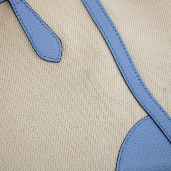 Gucci Beige x Brown Canvas Swing Tote