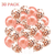 30 Pcs Rose Gold Balloons - 12 Inch Birthday Party Supplies with 10 Latex Balloons and 20 Confetti Balloons, Rose Gold Balloons Set for Birthday Baby Shower Party Decorations
