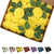 25 Pcs Artificial Rose Flowers, Foam Fake Flowers DIY Bouquets with Leaves and Stems for Wedding Party DIY Bouquets, Baby Shower, Home Decoration (Yellow)