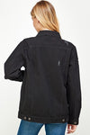 Women's DenimJacket with Fleece Hoodies