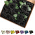 25 Pcs Artificial Rose Flowers, Foam Fake Flowers DIY Bouquets with Leaves and Stems for Wedding Party DIY Bouquets, Baby Shower, Home Decoration (Black)