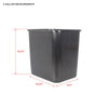 (2 pack) Mainstays 3 gal Plastic Open Top Kitchen Trash Can, Black