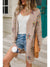 Angel Wings Star Open Front Long Sleeve Cardigan