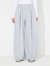 Elastic Waist Wide Leg Pants with Pockets