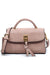 Twist Lock Flap Satchel Crossbody Bag