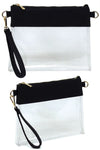 Fashion See Thru Transparent Clutch Crossbody Bag