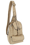 Buckle Pocket Sling Bag Backpack