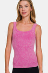 Zenana Ribbed Scoop Neck Tank Top