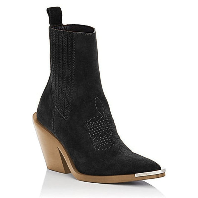 Cocoa Yacht Club Suede Wedge Ankle Boots