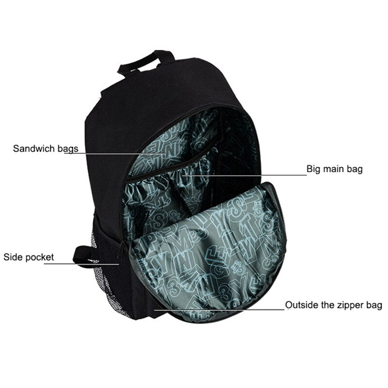 Cocoa Yacht Club Luminous Anime Anti-Theft School Backpack with USB Charger