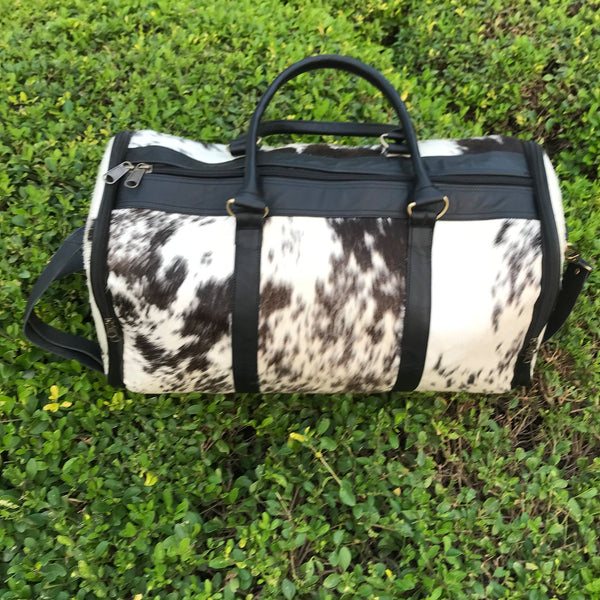 Pony Skin Bag: Luxury Cowhide Duffel