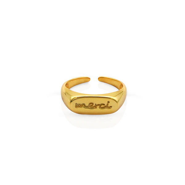 MERCI GOLD RING