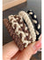 Khaki 5Pcs Braided Elastic Hairband